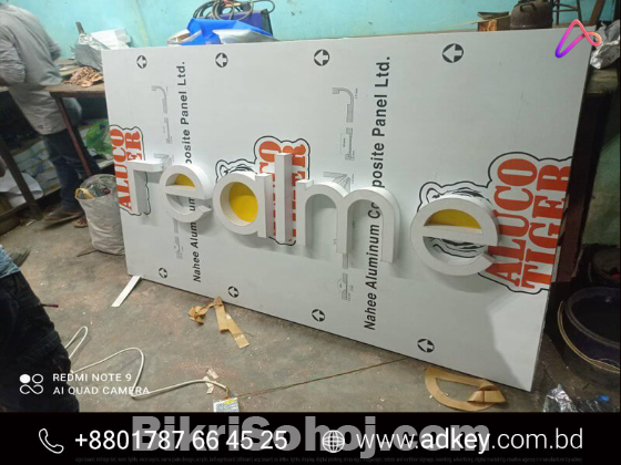 Outdoor Led Acrylic Letter Design Price and Cost in BD